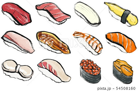 お寿司 イラストのイラスト素材