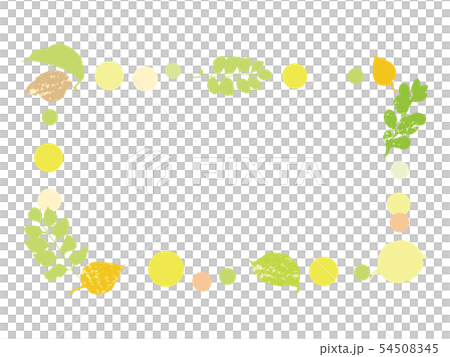 葉のフレーム 秋の初め 長方形 葉のフレーム 秋の初め 長方形 54508345