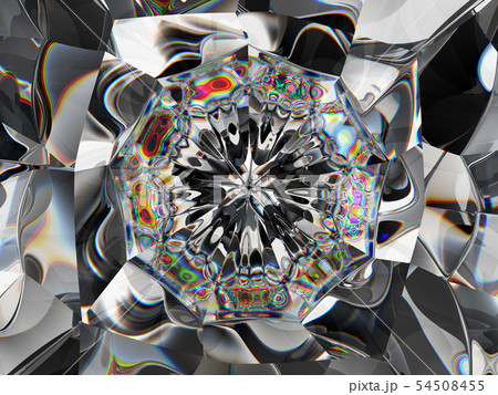 Abstract diamond structure extreme closeup and Abstract diamond structure extreme closeup and 54508455