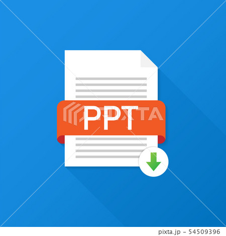 Download Ppt Button Downloading Document のイラスト素材