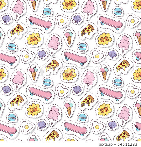 Hipster patches elements hand drawn cute fashionable stickers doodle pop art sketch pins comic Hipster patches elements hand drawn cute fashionable stickers doodle pop art sketch pins comic 54511233