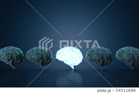 Bright polygon brain 54511699