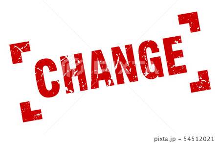 Change Stamp Change Square Grunge Sign Changeのイラスト素材