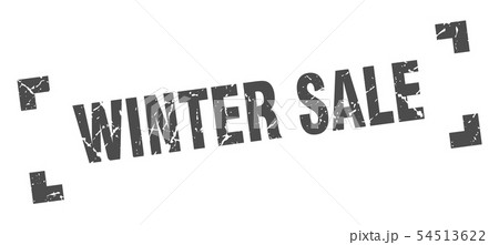winter sale stamp. winter sale square grunge sign. 54513622