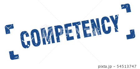 competency stamp. competency square grunge sign. 54513747