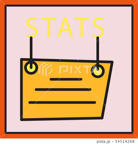 statistics vector icon, infographic chart symbol. Modern, simple flat vector illustration for web 54514208