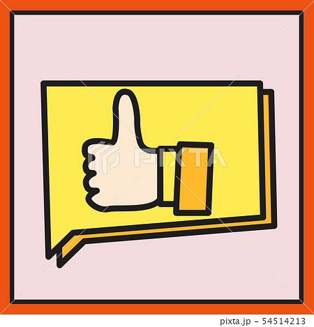 Thumbs Up Like Social Network Facebook Etc のイラスト素材