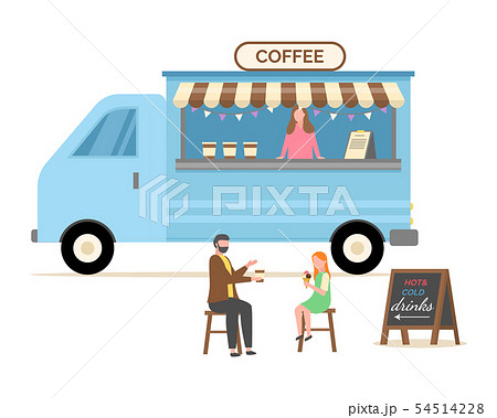 Coffee Shop, Customers Drinking Delicious Latte Coffee Shop, Customers Drinking Delicious Latte 54514228