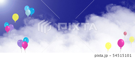 風船と空の壁紙のイラスト素材 54515101 Pixta