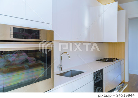 Interior of modern kitchen with appliances 54519944