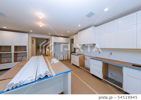 Installing new in modern kitchen of installation Installing new in modern kitchen of installation 54519945