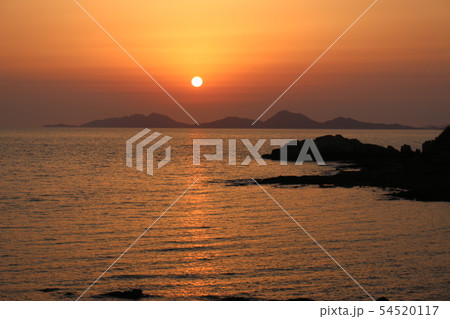 日没 夕日 減退 54520117