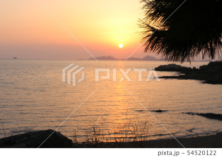 日没 夕日 減退 54520122