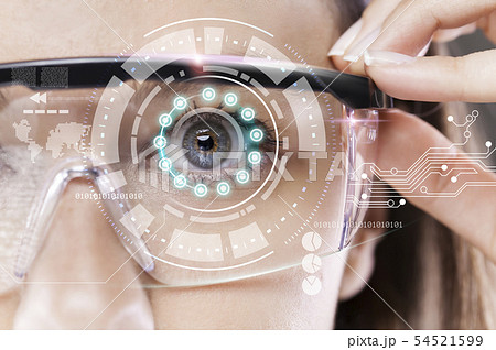 Futuristic smart glasses 54521599