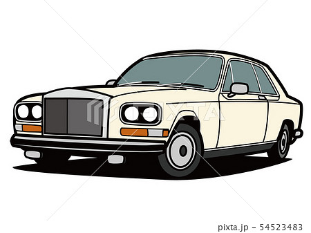 ブリティッシュクーペ ベージュ 自動車イラスト ブリティッシュクーペ ベージュ 自動車イラスト 54523483