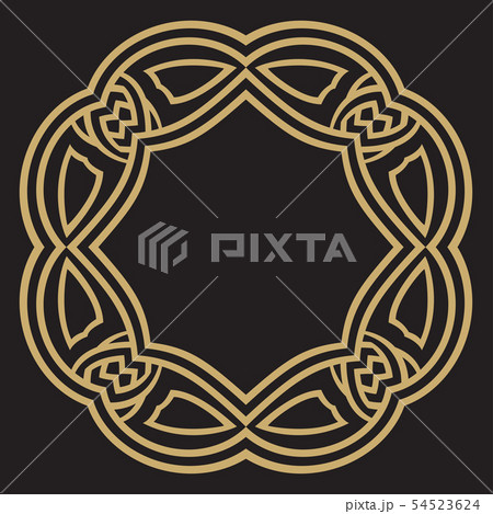 Gold decorative frame. Gold decorative frame. 54523624
