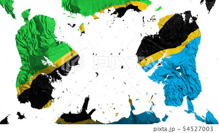 Scattered Tanzania flag 54527003