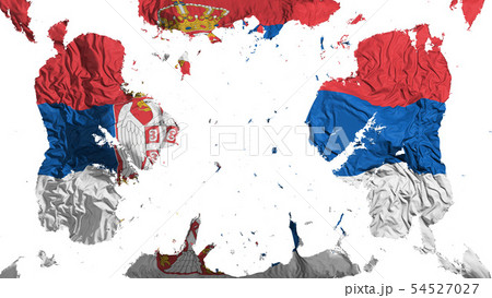 Scattered Serbia flag 54527027