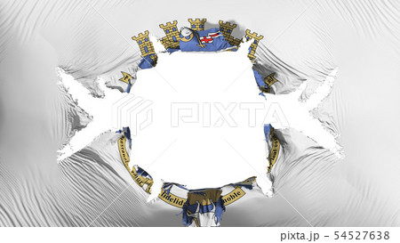 San Juan capital city flag with a big hole 54527638