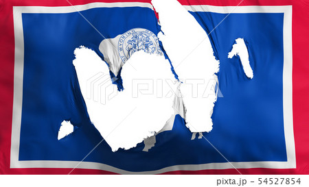 Ragged Wyoming state flag 54527854