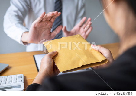 Anti bribery and corruption concept, Business man Anti bribery and corruption concept, Business man 54529784