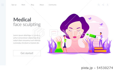 Facial contouring concept landing page 54530274