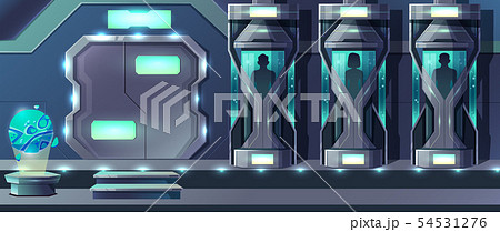 Human cloning laboratory cartoon concept Human cloning laboratory cartoon concept 54531276