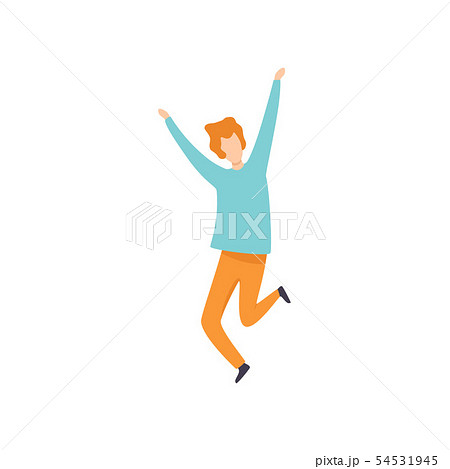 Young Man Dancing, Relaxing, Partying at Open Air Festival, Outdoor Summer Concert Vector Young Man Dancing, Relaxing, Partying at Open Air Festival, Outdoor Summer Concert Vector 54531945