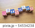 Educational toy cubes with letters organised to display word metadata - keywording and Search engine 54534238