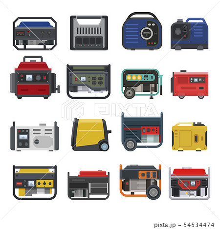Generator vector power generating portable gasoline petrol fuel energy industrial electrical engine 54534474