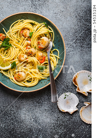 Pasta with seafood Pasta with seafood 54535194
