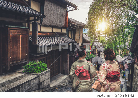 Traveler in Higashiyama District, Kyoto, Japan Traveler in Higashiyama District, Kyoto, Japan 54536242