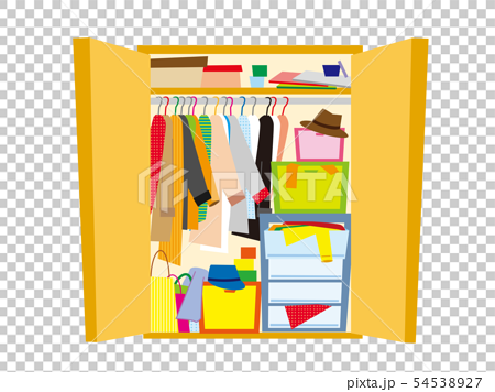 Messy closet - Stock Illustration [54538927] - PIXTA