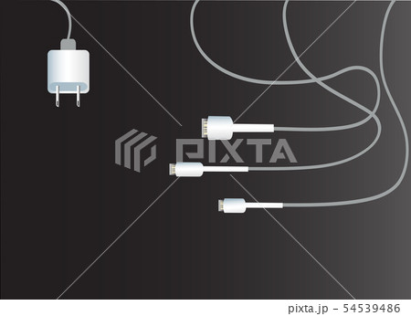 Battery Charger and black background	 54539486