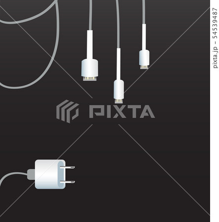 Battery Charger and black background Battery Charger and black background 54539487