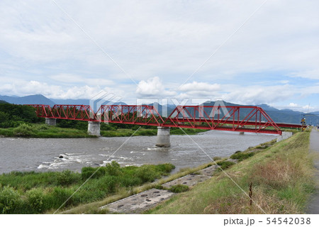 千曲川橋梁と千曲川 54542038