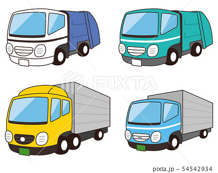 ゴミ収集車　トラック 54542934