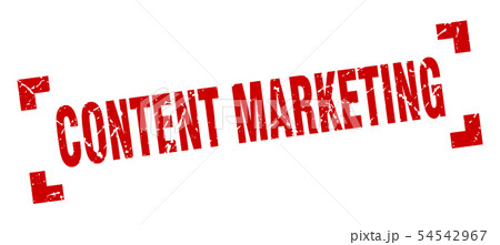 content marketing stamp. content marketing square 54542967
