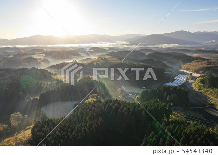 山都町の朝景空撮 54543340