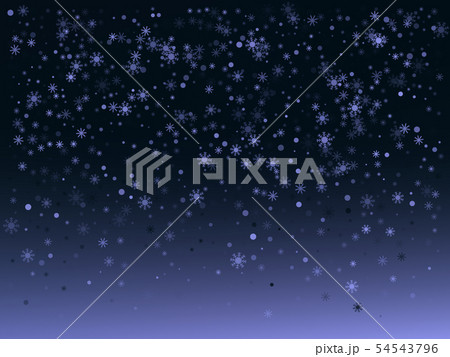 Winter blue background with snowflakes. Vector 54543796