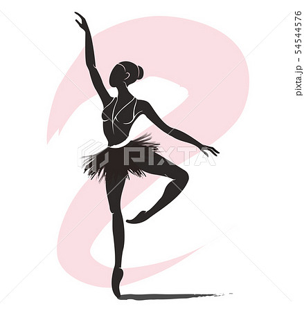 Woman Ballerina Ballet Logo Iconのイラスト素材 Woman Ballerina Ballet Logo Iconのイラスト素材