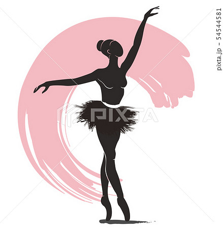 Woman Ballerina Ballet Logo Iconのイラスト素材 Woman Ballerina Ballet Logo Iconのイラスト素材