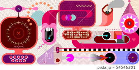 Computer Network vector illustration 54546201