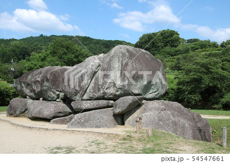 日本の古代遺跡　奈良県　飛鳥村　石舞台古墳 54547661