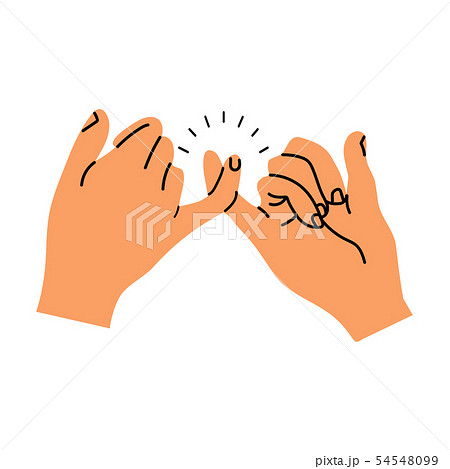 Pinky promise hands gesturing 54548099