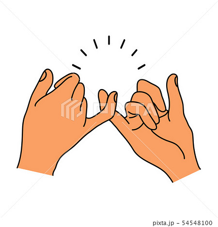 Pinky promise hands gesturing 54548100