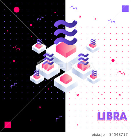Facebook's Libra cryptocurrency concept design  54548717
