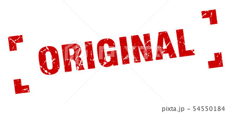 original stamp. original square grunge sign.のイラスト素材 [54550184] - PIXTA