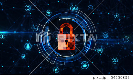 Security network concept. 54550332