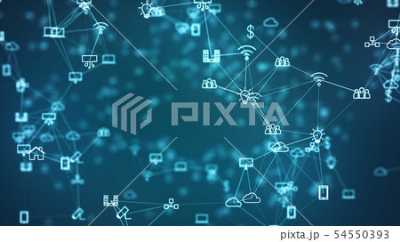Technology iot concept. 54550393